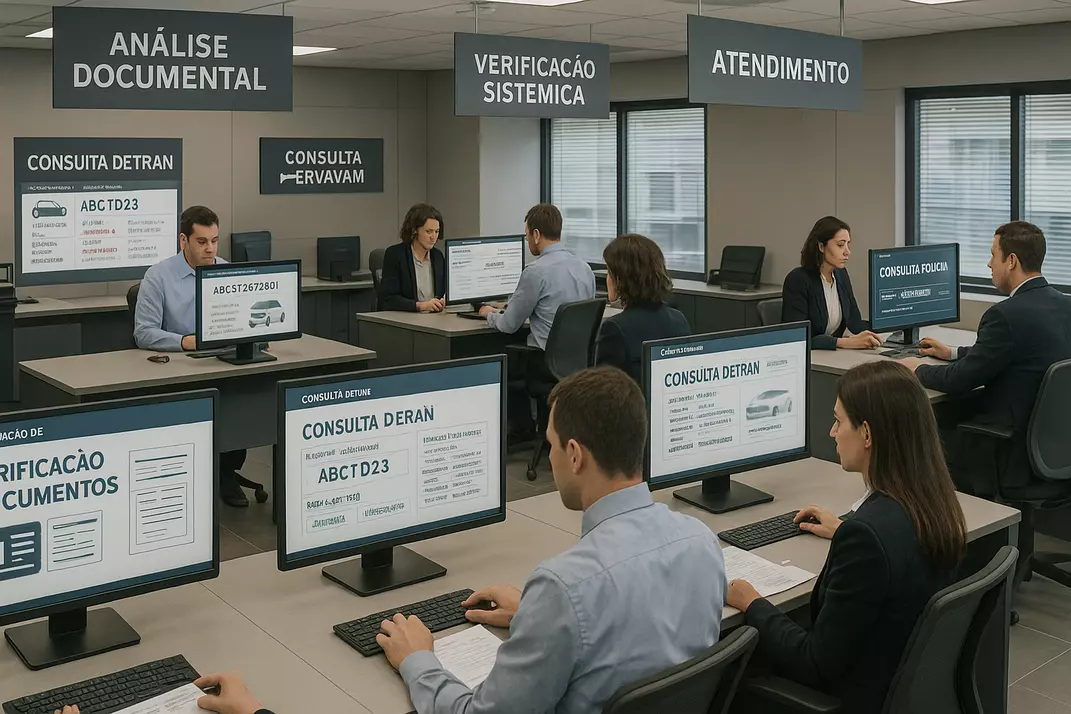Ambiente profissional de verificação e consulta de documentação veicular