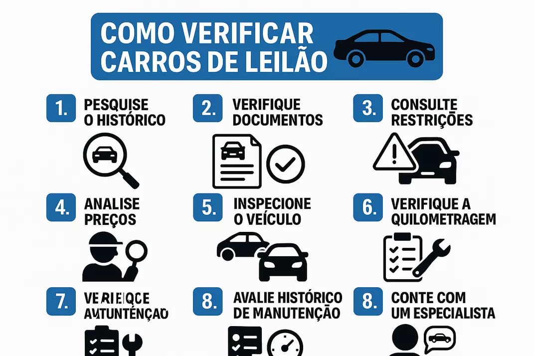 Verificar carro leilão: guia visual completo de consulta veicular